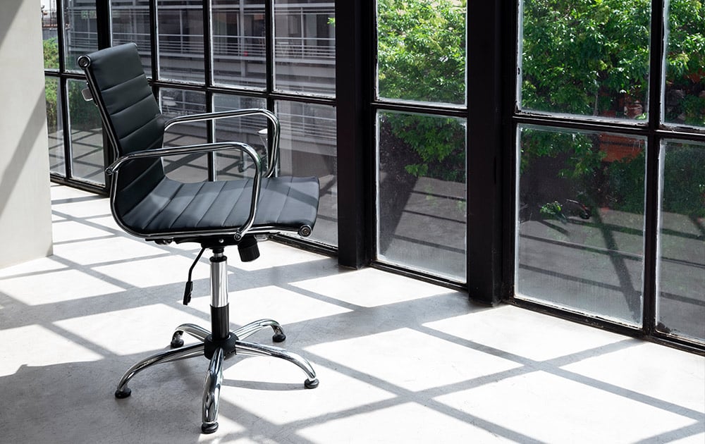 empty chair in office